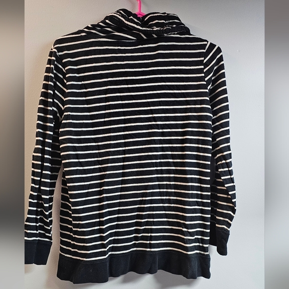 Ladies striped pullover cowl next shirt - Picture 2 of 3